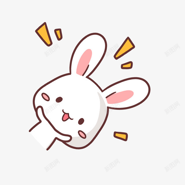 小兔子png免抠素材_88icon https://88icon.com 兔子简笔画 动漫 动物 小兔子 简笔画五官素材 素材 超级可爱