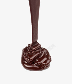 一堆融化的巧克力浆素材