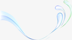 曲线型曲线型蓝色水滴高清图片
