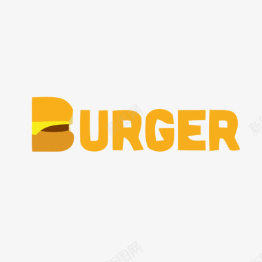 卡通汉堡logo矢量图图标图标