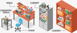 试管工具实验室矢量图高清图片