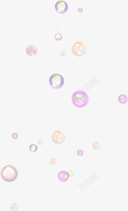 气泡水珠漂浮素材