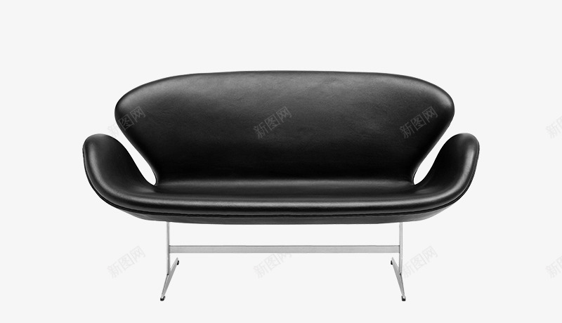 黑色皮质沙发椅简图png免抠素材_88icon https://88icon.com 办公室沙发 家具 座椅 简图 简易沙发 黑色皮质沙发