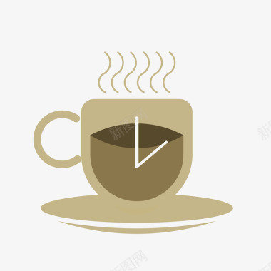 棕色下午茶热饮图标图标