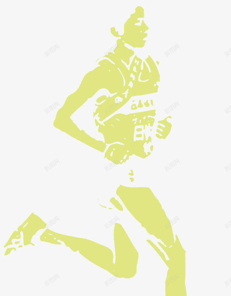 跑步的人矢量图eps免抠素材_88icon https://88icon.com 动感 跑步 运动员 速度 矢量图