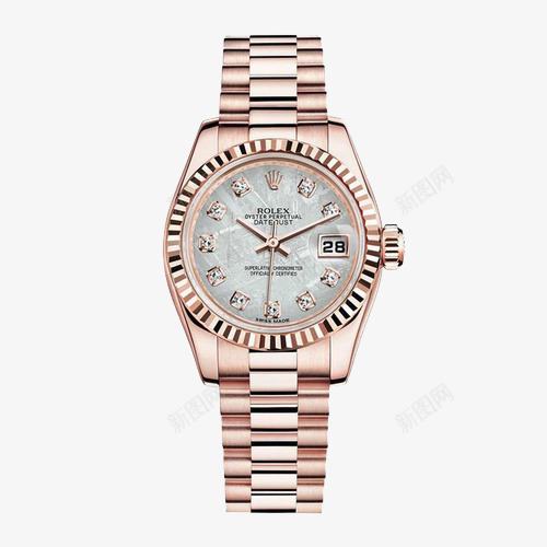 日志型女士腕表陨石盘钻石刻度png免抠素材_88icon https://88icon.com ROLEX 产品实物 女士手表 手表 钻石刻度