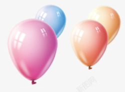 光滑的气球彩色气球高清图片