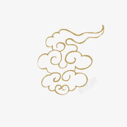 卡通简约祥云装饰广告素材