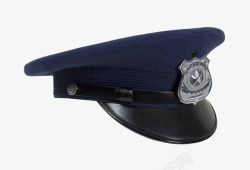 深蓝色警察帽素材