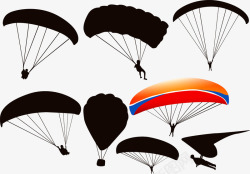 滑翔跳伞极限运动高清图片