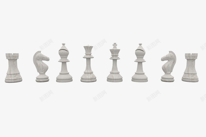 国际象棋棋子png免抠素材_88icon https://88icon.com 休闲 国际象棋 实物 棋子 棋类游戏 游戏 白色 西洋棋
