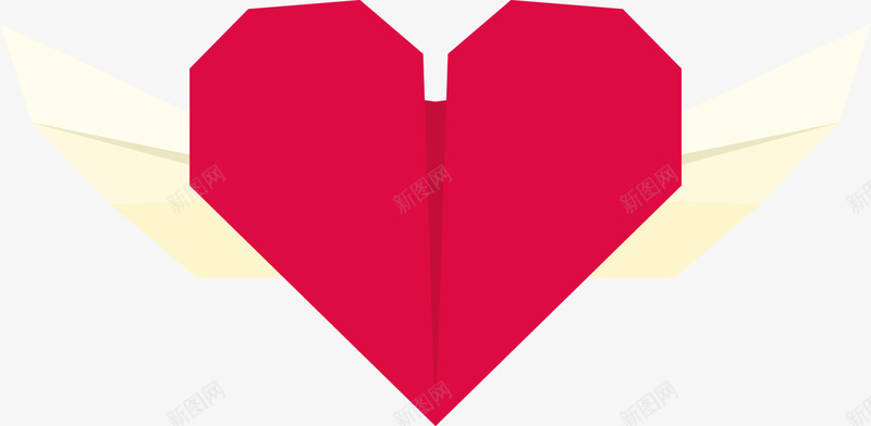 情人节红色折纸爱心png免抠素材_88icon https://88icon.com 创意折纸 创意爱心 情人节 折纸爱心 爱情 红色爱心