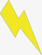 双十一黄色卡通闪电图标图标