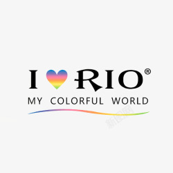 彩色手势标志RIO鸡尾酒LOGO图标高清图片