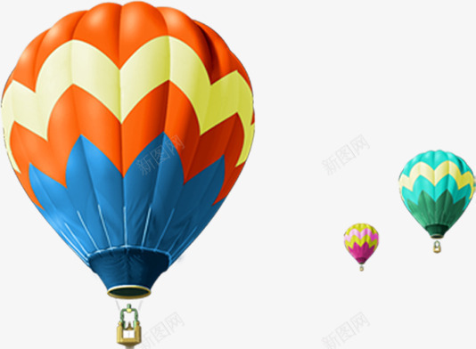 夏日热气球png免抠素材_88icon https://88icon.com 夏日 热气球 空气球 素材