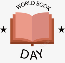 翻开的书本矢量图素材