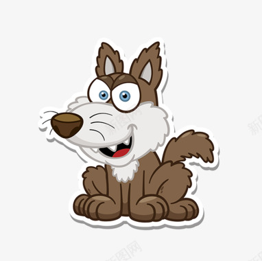 一只棕色小狗图标图标