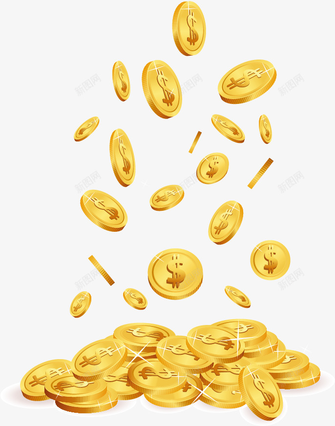 金币png免抠素材_88icon https://88icon.com 卡通 商务素材 广告设计 海报素材 背景底纹 财富 货币 金币 金融