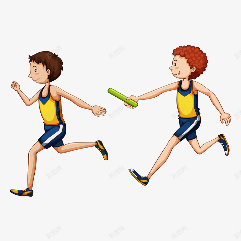 全民健身日接力跑运动矢量图ai免抠素材_88icon https://88icon.com 体育 全民健身日 卡通人物 接力跑 竞技 运动 锻炼 青春活力 矢量图