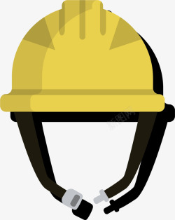 黄色的工具矿工帽矢量图素材