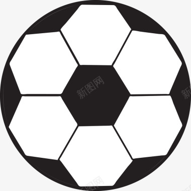 飞起的简易足球图标图标