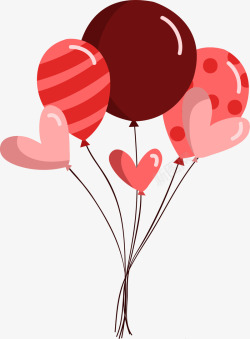 情人节各式美丽气球素材