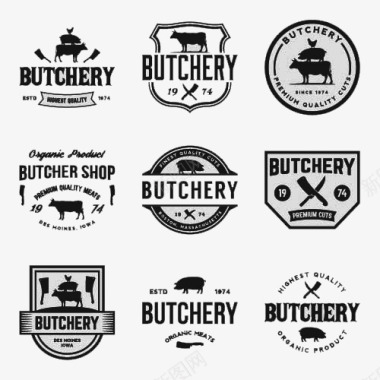食物西餐厅牛肉图标图标
