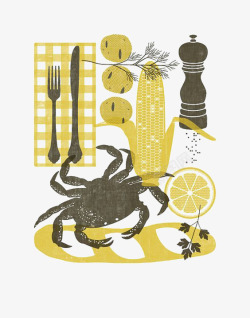 卡通秋天美食素材