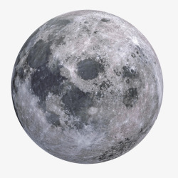 高清PNG黑白月球图高清图片