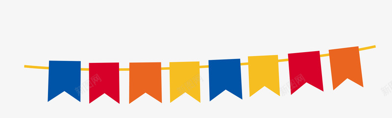 彩色吊旗装饰矢量图eps免抠素材_88icon https://88icon.com DM单元素 五一 元宵节 元旦 六一 吊旗 国庆 圣诞 彩色 节日 矢量图