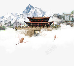旅游海报背景图云南洱海旅高清图片