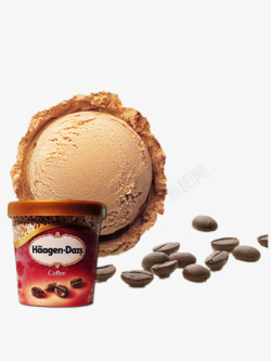哈根达斯巧克力味冰淇淋素材