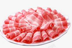 火锅菜品素材羊肉卷高清图片
