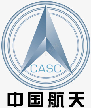 蓝色中国航天logo图标图标