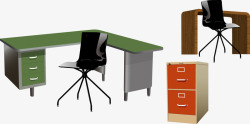 办公桌椅素材