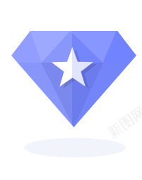 蓝色钻石卡通星星png免抠素材_88icon https://88icon.com 卡通 星星 蓝色 钻石