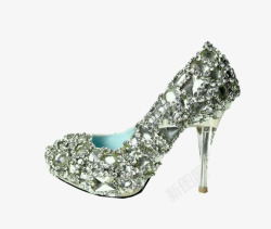水晶钻石高跟鞋素材
