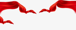 红绸丝带中国风飘扬的红绸高清图片