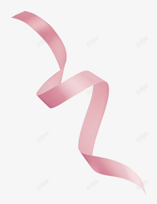 粉色唯美丝带装饰png免抠素材_88icon https://88icon.com 丝带 粉色 装饰