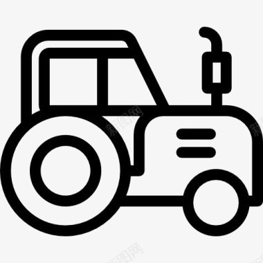 农用拖拉机拖拉机图标图标
