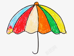 彩色雨伞素材