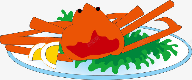 卡通海鲜大餐png免抠素材_88icon https://88icon.com 卡通食物 寄居蟹 海鲜 美味 蟹 食品 食物