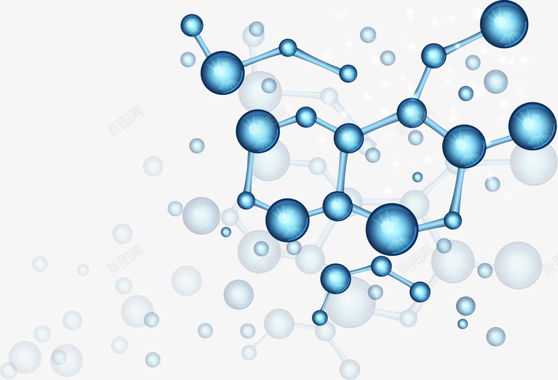 化学分子结构png免抠素材_88icon https://88icon.com 二氧化碳分子结构 医学 生命科学 生物医疗 生物科学 苯环 蓝色