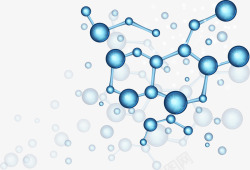 蓝色分子结构化学分子结构高清图片