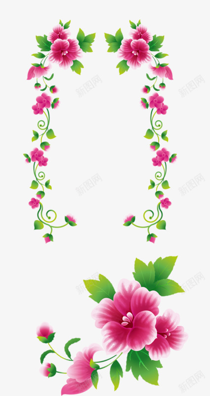 粉色杜鹃花png免抠素材_88icon https://88icon.com 好看 杜鹃 简单 粉色