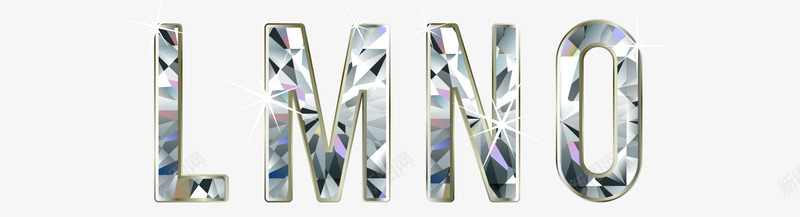 璀璨钻石字母png免抠素材_88icon https://88icon.com 璀璨钻石字母