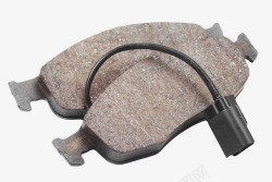 棕色磨砂带插头的汽车刹车片实物素材
