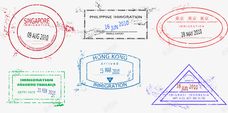 旅游出国印章矢量图ai免抠素材_88icon https://88icon.com 鍗扮珷 鏃呮父 鏃呮父鍑哄浗 鏃呮父鍑哄浗鍗扮珷 鐩栫珷 閭 矢量图