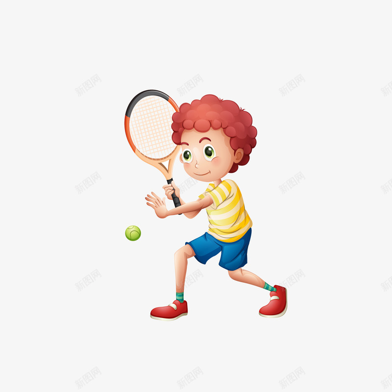 打网球的男孩矢量图eps免抠素材_88icon https://88icon.com 卡通 卡通男孩 卡通网球 打球男孩 打网球 玩球的男孩 男孩 矢量图