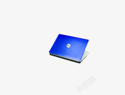 海蓝色笔记本电脑素材